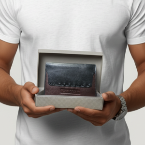 Black Leather Wallet Jorury Bazar in Bangladesh