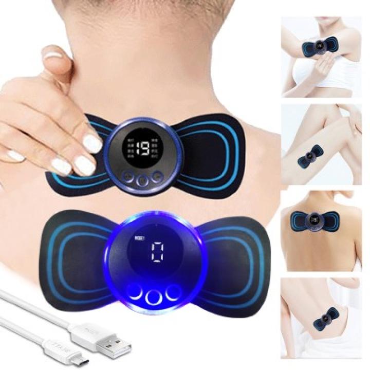 😍Mini Rechargeable Deep Tissue Therapy Massager SL-720 & Smart Mini Neck Massager Portable Electronic Stick Double Special Combo🔥🔥